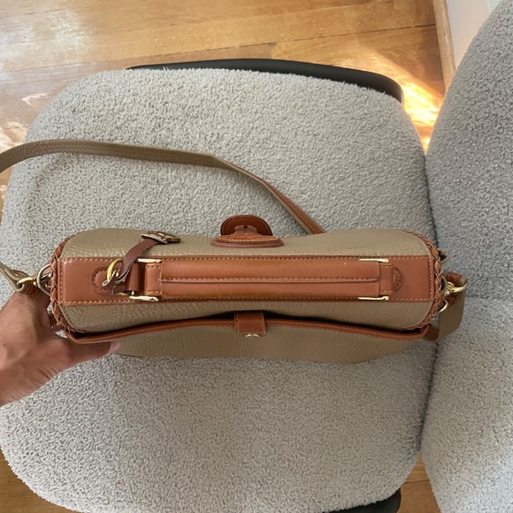 Vintage Dooney & Bourke Two-Tone Leather Crossbody Purse - Picture 7 of 11